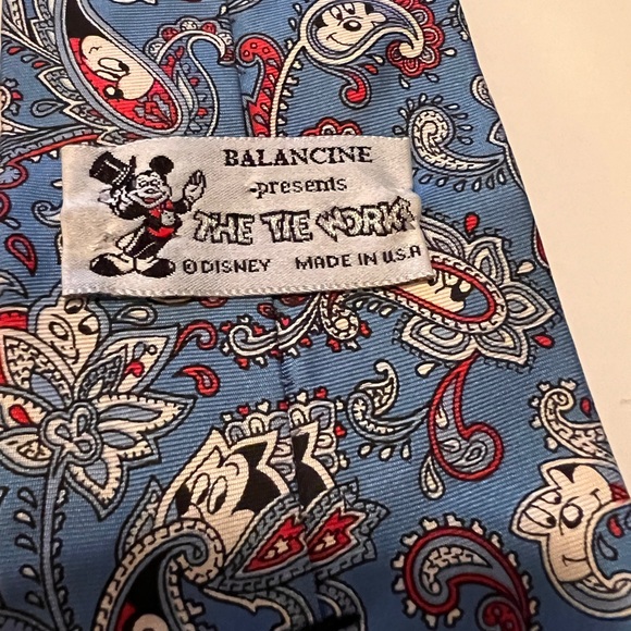 Vintage Silk Paisley Mickey Mouse Necktie - Balancine - Disney - Picture 5 of 5